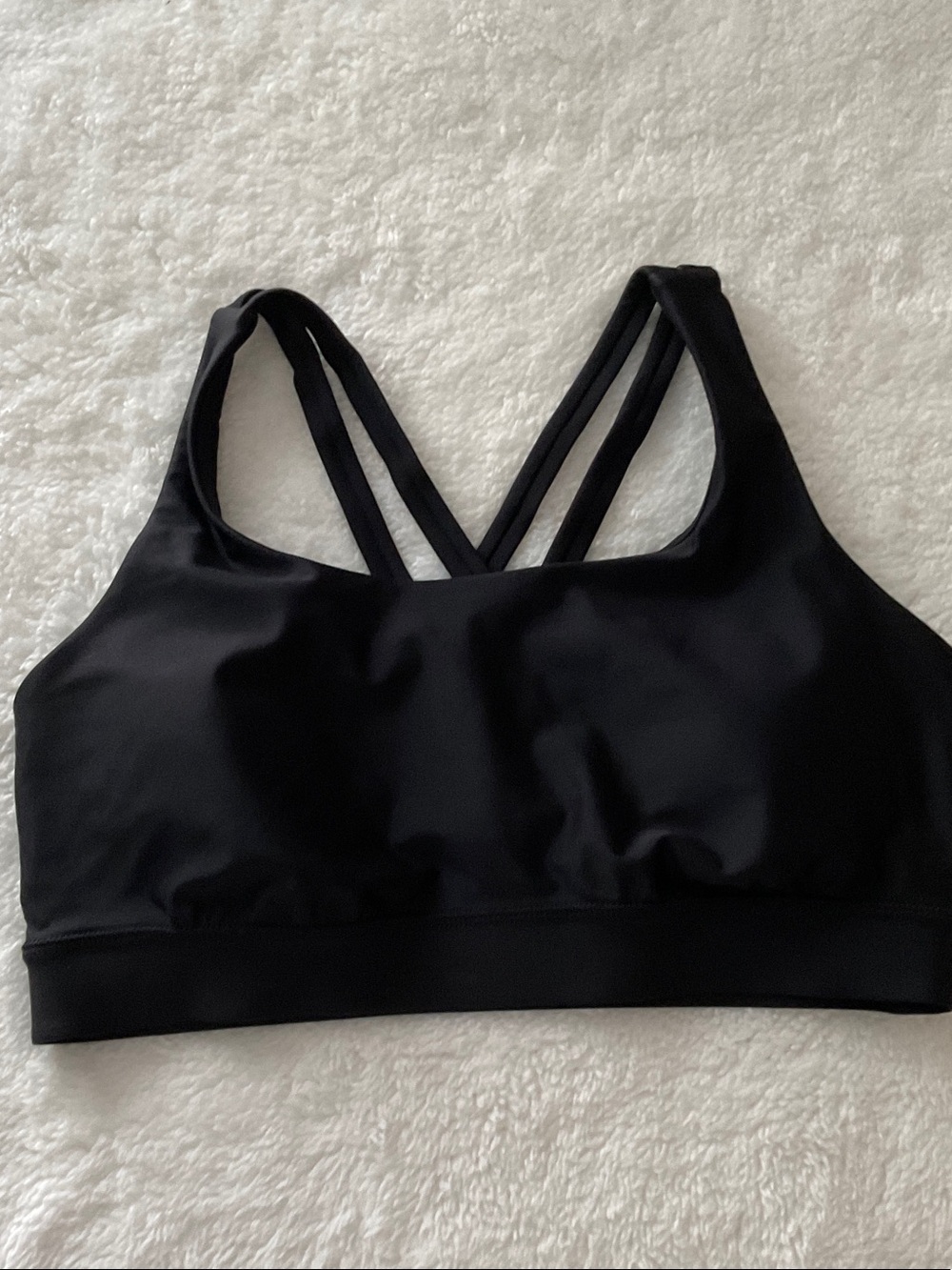 NWOT Lululemon Black Double-Strap size 6